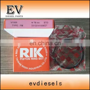 4D87 V1505 V1505T Piston Ring Set for For Kubota KX71H Excavator thumbnail-2