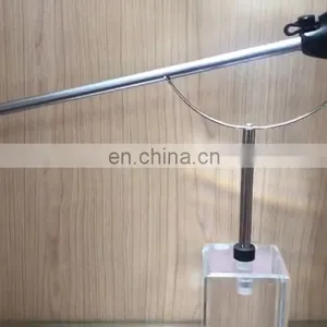 Geyi Autoclavable Laparoscopic Instruments 10mm Reverse Teeth Forceps With Stainless Steel Handle thumbnail-1