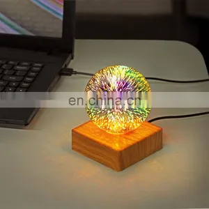 LED Plug-in 3d Fireworks Night Light Bedroom Usb Colorful Starry Atmosphere Lamp Bedside Decorative Table Lamp thumbnail-4