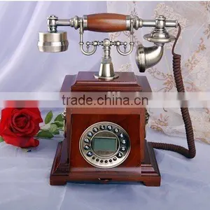 Big Size Wooden Vintage Corded Telephones thumbnail-1