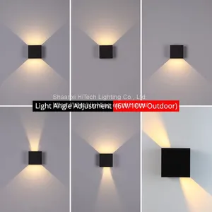 LED Wall Light Outdoor Waterproof IP65 Porch Garden Wall Lamp & Indoor Bedroom Bedside Decoration Lighting Lamp Aluminum thumbnail-1