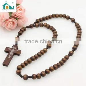 Eco-Friendly Material Children's Wood Rosary Factory Wholesale thumbnail-4