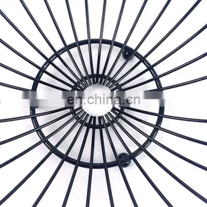 Kitchen Home Storage Egg Organizer Round Bread Fruit Bowl Stand Rack Mesh Metal Wire Basket thumbnail-5