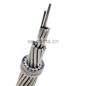 Uni-tube Opgw Single Mode Overhead Ground Wire Fiber Optic Cable G652d Communication 24 Core 2-6km Per Drum Aluminum Opgw-uni thumbnail-1