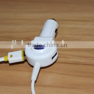 3.1A 3100mA 3in1 Vehicle Charger Android Device and Smart Phone Car Charger With 6 Feet Cable thumbnail-2