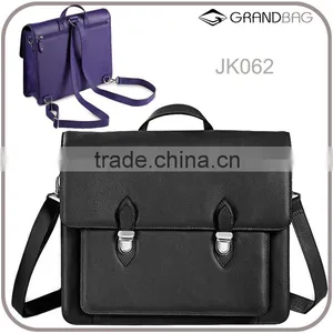 New Design Genuine Pebble Leather Convertible Backpack or Crossbody Messenger Bag thumbnail-1