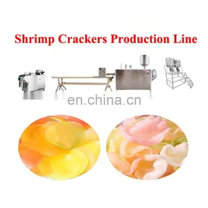 Automatic Snacks Colored Indonesia Uncooked Prawn Cracker Making Machine Shrimp Chips Prawn Cracker Machinery thumbnail-2