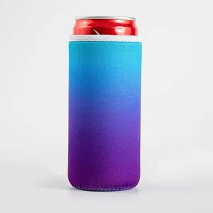 Sublimation Blanks Beer Can Koozies Cup Cooler Sleeve Soft Insulated Reusable Drink Covers for Soda Cola thumbnail-2