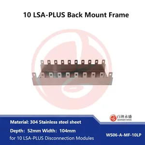 304# Stainless Steel Back Mount Frame for 10 LSA-PLUS Disconnection Modules WS06-A-MF-100 thumbnail-4