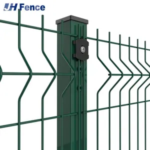 Decorative 3D Curved Welded Wire Mesh Fence - Galvanized or Powder Coated for Outdoor Security thumbnail-1