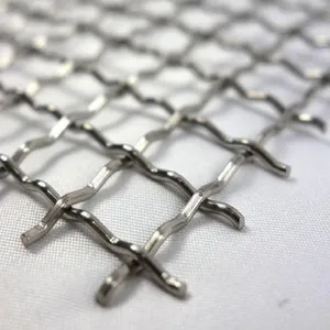 Plain Weave Wear Resistant Manganese Steel Wire Crimp Mesh Screen Vibrating Screening for Mining / Coal Washing thumbnail-3