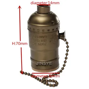 E26 Pull Chain Lamp Holder Socket E26 Aluminum Lampholder With Pull Chain For North America Market thumbnail-3