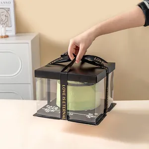 Food Grade Luxury PVC Box for Cake thumbnail-3