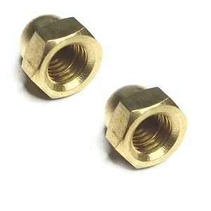 High Type DIN 1587 Domed Cap Nuts Steel Brass M6-M24 Thread Protectors thumbnail-3