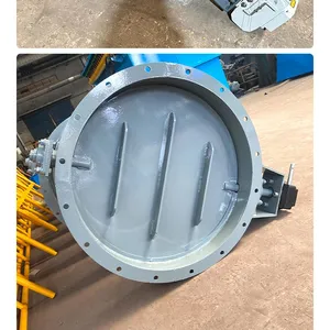 Pneumatic Square Round Ventilation Damper Industrial Flue Gas Butterfly Valve For Air Purification Equipment thumbnail-5