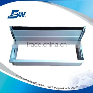 BW-T640B Aluminum Office Desk Cable Cover/Electric Flip Up Cubby With Bracket thumbnail-1