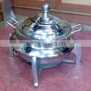 Steel Cheffing Dish, Wedding & Party Utensils, Food Serving Dish, Hot Keeping Dish, Catering Item, Hotel & Restaurant Utensils thumbnail-1
