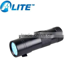 YT-7312DUV Led Flashlight 390nm-395nm Wavelength 12 LED UV Flashlight thumbnail-1