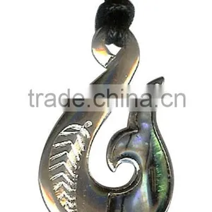 Hawaii Surfing Turtle Whale Tail Pendant Necklace Retro Black Leather Choker Surf Hippy Vintage thumbnail-1