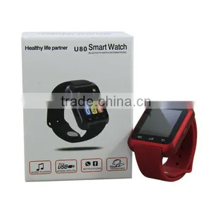 Superior Smart Watch U80 Smartwatch Bluetooth Wrist Watch Pedometer Anti-Lost Reminding U Watch For Iphone 6 Plus IOS Samsung HT thumbnail-4
