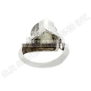 Natural Heart Rainbow Moonstone Gemstone Rings Jewelry,sterling Silver Wholesale Women Rings Jewelry thumbnail-3