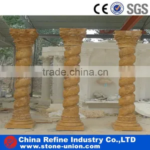 Yellow Marble Spiral Column thumbnail-1