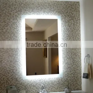 Aluminum Framed Led Hotel Bathroom Mirror With Clock Features Supplier's Choice thumbnail-3
