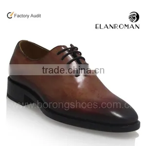Classic High Quality Goodyear Calf Leather Oxford Brown Men Dress Shoes thumbnail-1