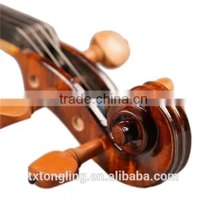 (TL004-1) Flamed Wood Violin With Case Jujube Accessories With Four Fine Turners thumbnail-6