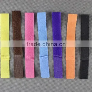 Electric Colored Magic Tape Hook and Loop Adjustable Cable Tie thumbnail-2