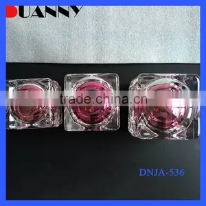 Pink Square Cosmetic Jar Packaging,Pink Cosmetic Jar thumbnail-1