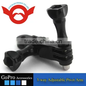 3-way Adjustable Pivot Arm for Gopro Hero 2/3/3+/4/4 Session thumbnail-1