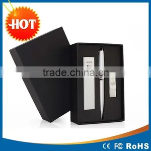 Customized 2015 New Power Bank +Scree Touch Pen+USB Flash Drive Travel Gift Kit thumbnail-3