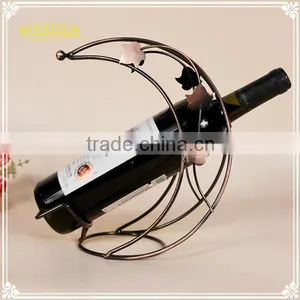 Metal Wine Rack Wire Technology Moon Curved Fashion Home Deco thumbnail-4