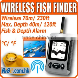 Wireless Sonar River Lake Sea Contour Thermometer C/F Fishfinder Fish Finder thumbnail-1