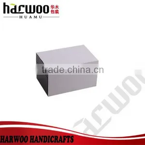 Square Fancy Leather Black Paper Gift Boxes thumbnail-5