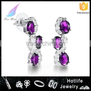 Women Jewelry Fancy Cutting 2016 New Style Design Cubic Zirconia Earring thumbnail-1
