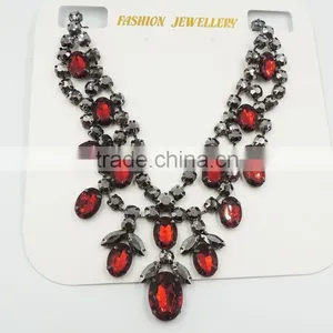 ew Arrival Women's Chain Choker Pearl Charm Bid Pandents Statement Necklace thumbnail-1