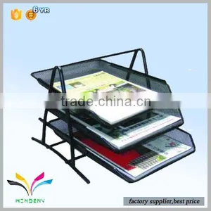 Mutil-function Cheap Black Metal Mesh Office Desktop Document File Holder thumbnail-1