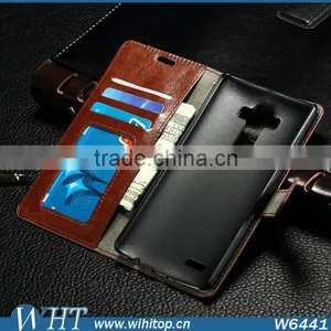 Luxury Mobile Card Slot Flip PU Leather Case for LG G4 thumbnail-1