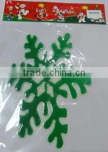 Green Snowfalke Window Sticker,Christmas Wall Sticker thumbnail-1