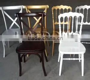 China Wholsale Wood Napoleon Cross Back Chairs thumbnail-1