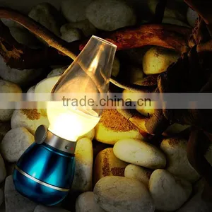 New Traditional Retro Vintage LED Table Lamp USB Rechargeable Blowing Control Night Light Lamp Fancy Table Lamp Room Decoration thumbnail-1