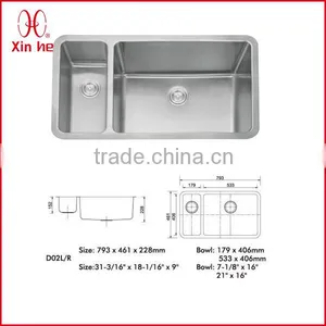 304 Stainless Steel European Style Kitchen Sinks thumbnail-1