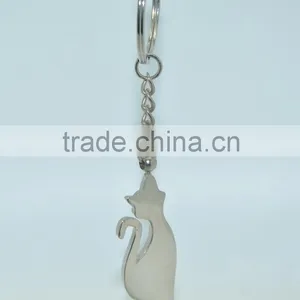 Fashion Crystal Cat Keychain and Crystal Beaded Animal Keychain thumbnail-4
