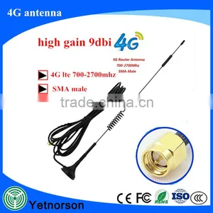 9dbi 4G LTE Antenna Huawei 3g 4g Lte Aerial 698-960/1700-2700Mhz With Magnetic Base CRC9 /TS9/SMA thumbnail-1