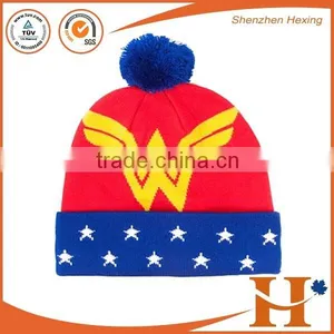 Customize High Quality Knit Hat Acrylic thumbnail-2