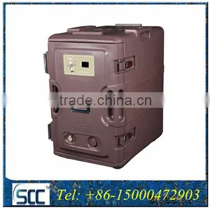 116liter Electrical Heated Trolleys, Hot Food Warming Cabinet for Delivering Meals thumbnail-5