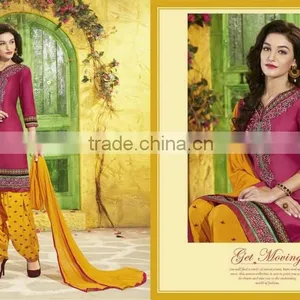 EXCLUSIVELY COTTON PATIYALA SUIT thumbnail-2