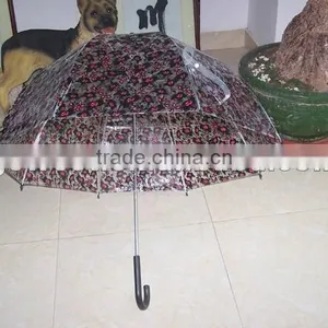 OEM Wholesale and Factory Manufacturing New Promotional Straight Promotional Outdoor Transparent Gift Umbrella thumbnail-3